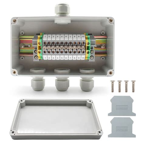 junction box with mechanical terminal blocks|mains junction boxes with terminals.